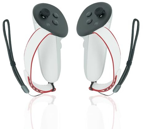 SHEAWA Ensemble de sangles tissées avec couvercle de batterie pour manette Meta Quest 3