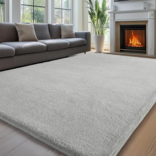 Sour Lemon Teppich Wohnzimmer 200x300, Waschbarer Kinderzimmer Mädchen Junge Schlafzimmer Grau Carpet Gegend Kurzflor Flauschig Rutschmatte