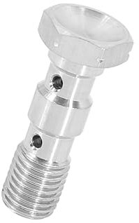 INFINAUTO M10x1.25 Metric Thread Double Banjo Bolt Brake Fitting Adapter Stylish Design