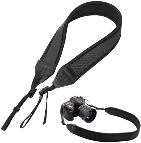 ZUWIJEQ Sangle pour Appareil Photo, Sangle Appareil Photo, Bandoulière et Dragonne Courroie Lavable Laniere Bandouliere Appareil Photo Longueur réglable, Pour appareil photo reflex numérique