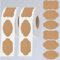 600 Stück Kraftpapier Etiketten Selbstklebend,Handmade Aufkleber zum Beschriften,Marmeladen Etiketten,Geschenkaufkleber für Marmeladengläser,Kraft Etiketten Aufkleber für Geschenktüten,Umschläge,Weihn