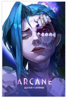 TONFON Arcane Jinx Wandkunst, Leinwand-Poster, Schlafzimmer-Dekor, Sportlandschaft, Büro, Raumdekoration, Geschenk, ungerahmt, 30 x 45 cm