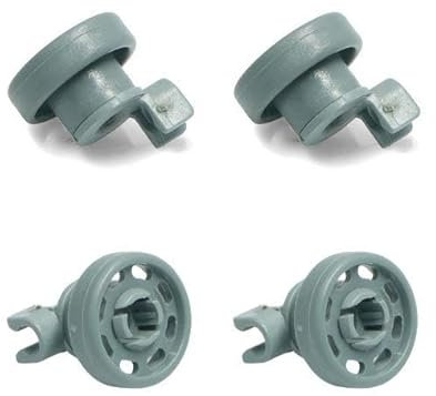 KGA SUPPLIES Dishwasher Top Upper Basket Rail Wheel Compatible with Bosch 424717 Pack of 4