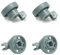KGA SUPPLIES Dishwasher Top Upper Basket Rail Wheel Compatible with Bosch 424717 Pack of 4