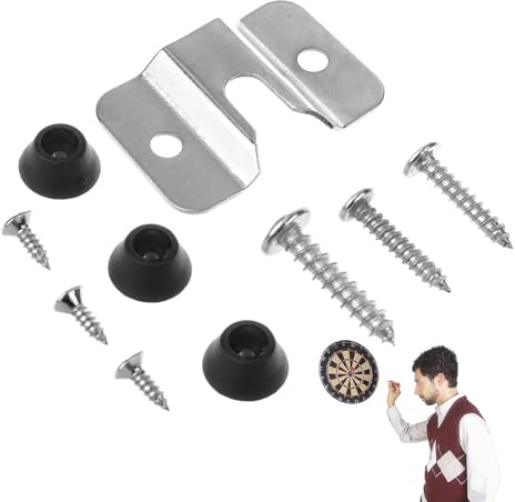 Kit de Juego Dart - Soporte de Pared para Dart Play, Kit de Montaje portátil | Equipo de ensamblaje Resistente a la Guerra, Alta Carga de rodamiento para el Juego de Dardos en Domici