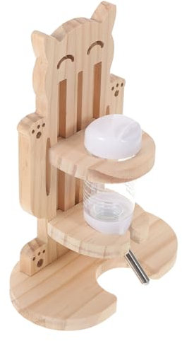 Garneck Hamster Water Dispenser Stand Convenient Vertical Bottle for Small Pets Like Hamsters and Guinea Pigs Cage Waterer Accessory