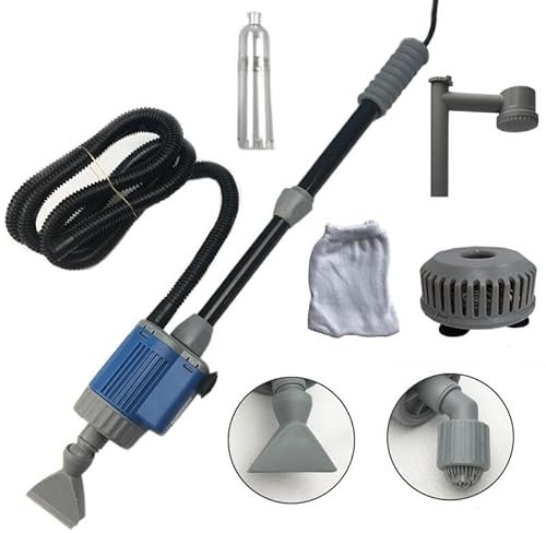 Mulmsauger Aquarium, Aquarium Elektrisch Sand Kies Reiniger 28W Aquarium Reinigungsset Aquarium Filter Vielseitig Aquarium Zubehör für Wasserwechsel Sandwaschen Filterung und Wasserumwälzung