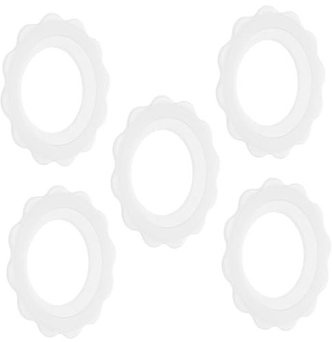 ERINGOGO Silikon Brustabdeckungen Für Stillende Mütter 5 Stück Rutschfest Schweißabweisend Weicher Brustschutzring Für Neugeborene Sommer Stillzubehör