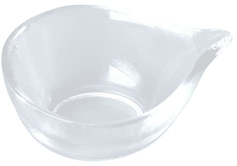 Glasmischschale für Maske, 1 Stück, Spitze Kante, Transparent