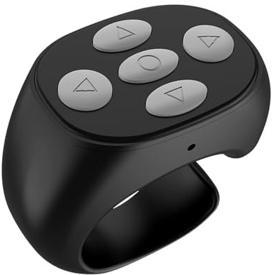 Scrollring Fernbedienung,Kamera- und Video-Fernauslöser | Tragbarer Ring Zum Ansehen Von Kurzvideos, Fotografieren Und Für Soziale Medien