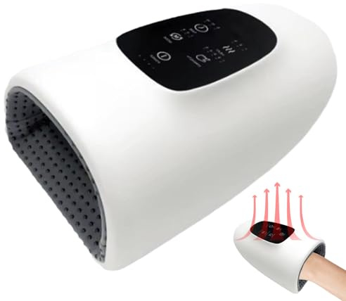 Renchey Elektrisk Handmassageapparat | Trådlös Massageapparat För Handflata Och Fingrar,Portabel Lindrande Värmeenhet För Aktiva Personer