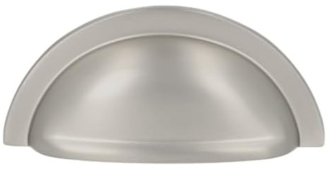 KOOPLES HARDWARE Oxford Cup Pull Handle 76mm – Classic Drawer Pull in Multiple Finish (Satin Nickel)