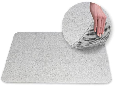JML Hydro Wonder Bath Mat Non Slip – Anti Mould White | Quick dry bathmat lets water pass through – dirt resistant with no staining or discolouring, for bath or shower