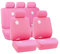 FH GROUP FB053PINK115 Vollen Satz Blumendesign-Autositzbezüge, Rosa, Anzahl 11