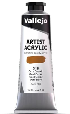 Vallejo : Artist Acrylic Paint : 60ml : Gold Ochre