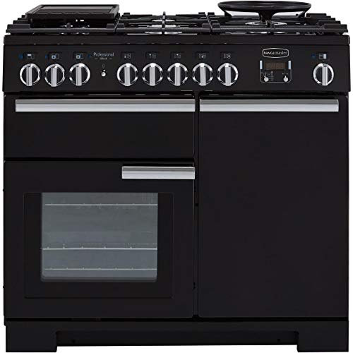 Rangemaster Professional Deluxe 100cm Dual Fuel Range Cooker - Black