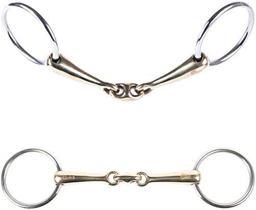 Harry´s Horse Unterlegtrense O-Link Gold Messing 16mm, Größe:15.0