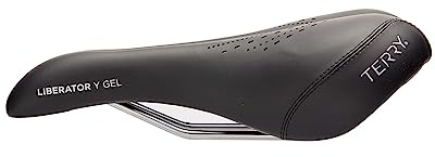 Terry Bike Saddle - Liberator Y Gel Saddle Bike Seat for Men's Cycling - Padded Wide Bike Seat Cushion for Comfortable Long Rides, Black Dura-tek Bicycle Seat Cover