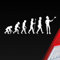 Hellweg Druckerei Evolution Selfie Stick Handy Entwicklung Darwin Fun Auto Aufkleber Sticker Heckscheibenaufkleber