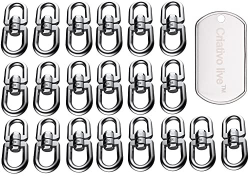 4er Pack Drehgelenk Glatte Hängekorb Windspiele Swivel Haken für Hängende Pflanzen