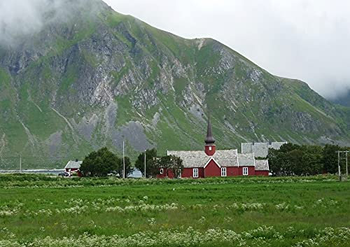 hansepuzzle 63127 - Lofoten Puzzle 130 Teile - Natur Motiv mit hochwertiger Aufbewahrung: Kartonbox und wiederverschließbarem Beutel - Format 28,7 × 20 cm