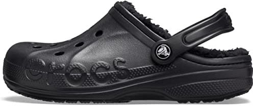 Crocs Unisex Erwachsene Baya Lined Clog Clog, Black/Black, 39/40 EU
