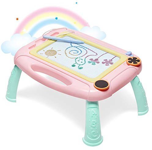 GIFT4KIDS Jouets pour tout-petits de 1 à 2 ans, tableau à gribouiller magnétique, jouets éducatifs pour enfants de 1, 2, 3 ans, cadeaux d'anniversaire pour bébé fille de 1, 2, 3 ans, jouets