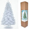 SHATCHI 12ft/3.6m Alaskan Pine White Artificial Christmas Tree Bushy 3134 Tips Xmas Home Decorationations Decorations, PVC, 360cm