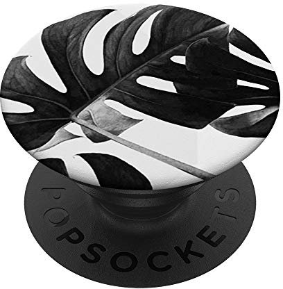 PopSockets Monstera Pflanze Blatt Haus Pflanze Natur Fotografie PopSockets PopGrip: Ausziehbarer Sockel und Griff für Handys/Tablets mit Tauschbarem Top
