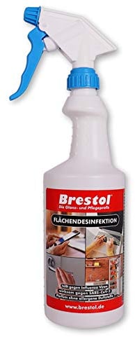 FLÄCHEN-DESINFEKTION 750 ml Oberflächendesinfektion Desinfektionsmittel Türgriffdesinfektion Türklinkendesinfektion Kühlschrankdesinfektion Touchscreendesinfektion Kühlthekendesinfektion