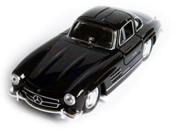 Toi-Toys Mercedes-Benz 300SL Modellauto Welly Modell Metall Auto Kinder Geschenk 3-Varianten 23 (Schwarz)