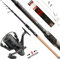 Fischzeux Karpfen Set komplett Profi Tele - Shadow Angelset mit Freilaufrolle (3,60 m)