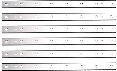 HSS Planer Blades for DW734 12-1/2-Inch (DW7342) Heat Treated, Double Sided, Set of 6 Replacement