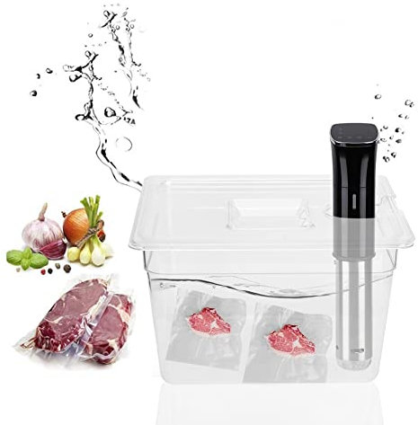 Omabeta Contenedor Sous Vide Plegable Contenedor Sous Vide con Tapa 11L Capacidad 11L Contenedor Sous Vide baño para el hogar