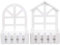 MILISTEN 2 Unids Plantador de Pared Blanca Jardineras Colgantes de Madera Soporte de Planta de Montaje en Pared Escalera para Interior Exterior Jardín Vertical Sala de Estar Decoración de