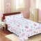 Dalina Textil Juego de Sábanas Infantil para Cama 3 Piezas - 1 Sábanas Bajera Ajustable Cama 105cm con Encimera 175x260cm y 1 Funda de Almohada Larga (Cama de 105x190cm Unicornio y Flamenco)
