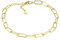 Sofia Milani - Pulsera para Mujeres en Plata de Ley 925 - Chapada en Oro - Cadena de eslabones - B0290