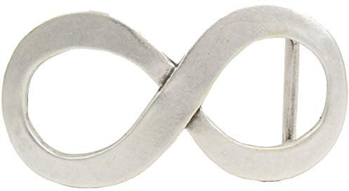 Gürtelschnalle Infinity 4,0 cm | Buckle Wechselschließe Gürtelschließe 40mm Massiv | Wechselgürtel bis 4cm | Altsilber
