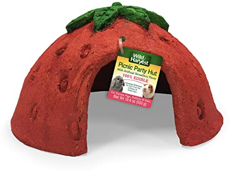 Wild Harvest™ Picnic Party Hut, Artificial Strawberry Flavored House for Pets, 1 Ct.