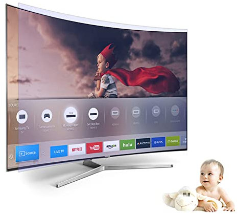 Film de protection d'écran TV 32-75 pouces - Film antireflet/anti-lumière bleue/anti-rayures/anti-empreintes digitales pour Sharp, Sony, écran incurvé, Samsung, Hisense, etc. / A / 50 Inches 1095x616