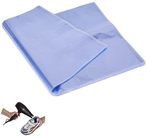 Delamiya Schrumpffolie, 100PCS 28x45cm Transparent Schrumpffolie für Schuhe Verpackung, Geschenkbox, Bücher, Fernbedienung, Spielzeug