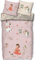 SkyBrands Bettwäsche Prinzessin 135x200 [mit Beutel] Einhorn Mädchen Bettwäsche Baumwolle 2 TLG. 1x Bettbezug 1x Kissenbezug