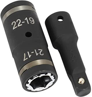 Impact Socket 4 in 1 Wheel Nut Bolt Combination 1/2 Drive Socket Wrench Tyre Tool 17, 19, 21, 22mm Handy Tool DIY Garage