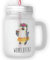 Mr. & Mrs. Panda Personalisiertes Trinkglas Mason Jar Pinguin Kokosnuss - Personalisierte Geschenke, Saftglas Mit Gravur, Glas Mit Strohhalm Und