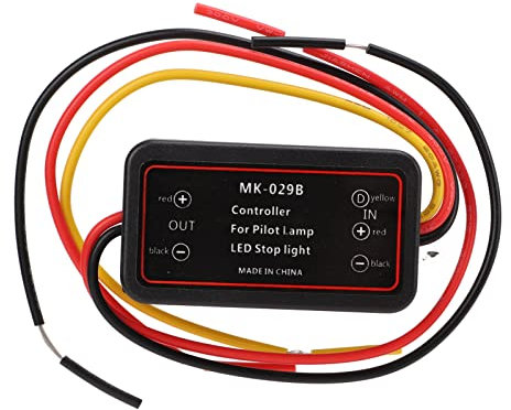 LED Bremslicht Controller, 12 V Bis 30 V IP65 Wasserdichter Bremslicht Blitz Controller, Praktischer ABS Stoplight Blitz Controller für Motorräder, Autos(MK-029B)