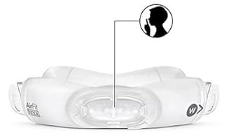 Resmed Cushion N30I Small Quiet, neue QuietAir Belüftungstechnologie und weicheres Silikonkissen für das AirFit N30i Nasenstützkissen