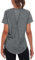 Jlowesun Women's Long Gym Running Tops, Short Sleeve Back Mesh Workout Yoga Sprots Loose Fit Summer Quick Dry Fitness Activewear Athletic T-Shirt for Ladies Exercise