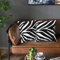 50 cm x 50 cm, wendbare quadratische Kissenbezüge, verdeckter Reißverschluss, schwarz-weiß, einfache Zebra-Kissenbezüge für Sofa, Wohnzimmer, Schlafzimmer