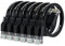 Cat 6 Ethernet Cable 1ft (6 Pack) (at a Cat5e Price but Higher Bandwidth) Flat Internet Network Cable - Cat6 Ethernet Patch Cable Short Black - Cat6 Computer Cable with Snagless RJ45 Connectors