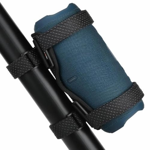 Puskaft Bluetooth Lautsprecher Fahrrad Halterung, Verstellbarer Riemen Fahrrad-Wasserflaschenhalter, tragbare Lautsprecherhalter für Fahrrad/Golfwagen/Bootsreling/Motorrad